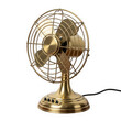 © Aklima - Vintage brass desk fan isolated on transparent background