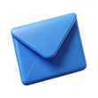 © MdIsrafil - 3d blue envelope isolated on transparent background