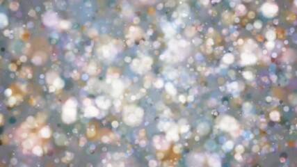 Wall Mural - animated abstract background loop – elegant bokeh particles with soft glitter glow