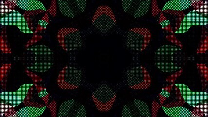 Wall Mural - Abstract Kaleidoscope pattern with full colors. Magic mandala. 4k	