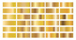 © GHDcreativedesigner - Color Palette collection of golden gradients. Golden background texture. Mega collection golden gradient materials. EPS10.