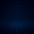 © mh - Vertical digital grid background with glowing blue lines in futuristic dark space