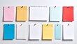 © Sweetrose official  - Sticky Note Post It Board Office. Business people meeting at office and use post it notes to share idea. Brainstorming concept. Sticky note on glass wall or blackboard. Set of colorful blank notes.