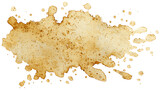 Grease stain with semi-transparent oil texture, isolated on a white background