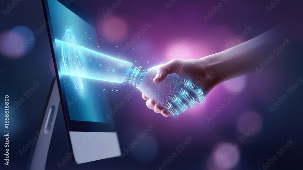 An autonomous AI agent and a human handshake using agentic autonomy to ...