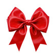 © ColorfulFlowerStudio - Elegant Red Satin Bow Perfect for Gift Wrapping and Decorations