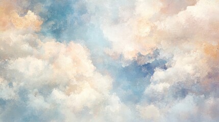 Wall Mural - Pastel Dreamy Cloud Texture
