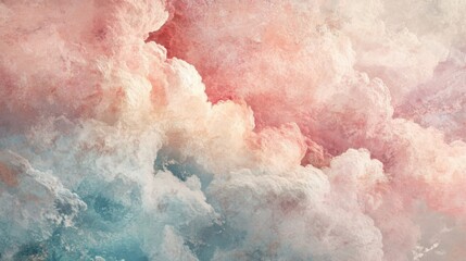 Wall Mural - Pastel Dreamy Cloud Texture
