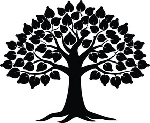 Hazelnut Tree Silhouette