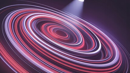 Wall Mural - abstract swirling vortex of light and color - futuristic design