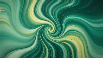 Wall Mural - abstract swirling green and yellow marble texture background