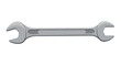 © Jekdi - Detailed digital illustration of a metal wrench tool with open ends