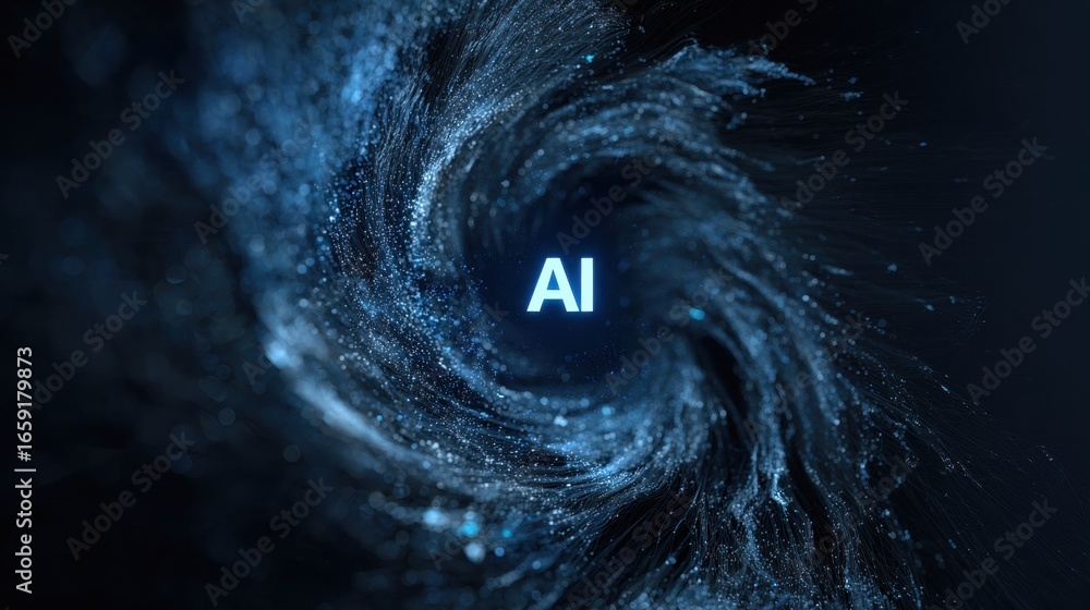 AI Vortex: A captivating visual representation of artificial ...