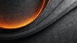 © John - Abstract dark textured background with layered curves and glowing orange highlight creating modern futuristic decorative design with elegant sophisticated artistic depth