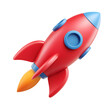 © bude mur - Red rocket illustration design