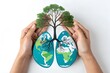 © Muhammad - Hands holding lungs with earth and tree concept