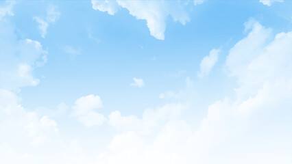 Wall Mural - white clouds in blue sky.