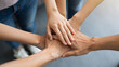 © Harry Hayashi - Team Unity: Hands Joined Together in Support and Collaboration