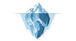 ©   - Enigmatic Iceberg: A Conceptual Illustration Unveiling Hidden Depths and Submerged Mass Beyond Surface Perception