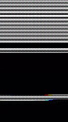 Wall Mural - vertical glitch transition with analog crt error screen, static distortion, and retro noise overlay 