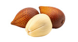 Isolated Salak Fruit with Opened Salak Fruit