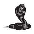 © Naseem - King Cobra Silhouette with Venomous Snake Characteristics – King Cobra Vector Artwork for Decorative Use – King Cobra Illustration – Silhouette of King Cobra – Snake Silhouette