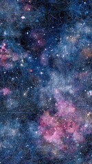 Wall Mural - Starry Colorful Space Nebula