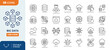 © Cetacons - Big Data line editable icon set. Containing database, data center, server, storage, hosting, and more. Editable stroke. Vector Illustration