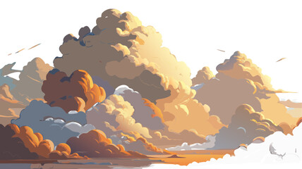 illustration of a burning fire