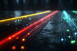 © heerim studio - Fiber Optic Cables with Light: Futuristic Data Transmission