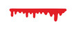 © rochmuch - Red flowing blood or paint splash on a white background. This simple, flat design is perfect for themes of Halloween, horror, and art. Easily usable for banners, creative projects, and backgrounds