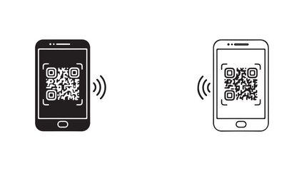 Mobile phone QR code scanning connection
