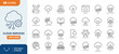 © Cetacons - Cloud Services line editable icon set. Editable stroke. Vector Illustration