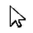 © ramachandran - Pixelated mouse cursor icon vector illustration for web design and user interface projects design element
