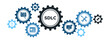 © David - Software Development Life Cycle (SDLC) Process Banner with Design, Testing, and Maintenance Icons