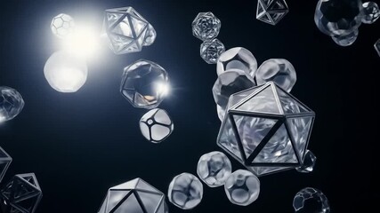 Geometric Crystal Abstraction: Floating Facets in Space