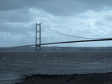 Majestic Humber Bridge Under a Moody Sky