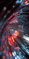 Canvas Print - abstract background with a dynamic and colorful flow of light, creating a vibrant and modern design 