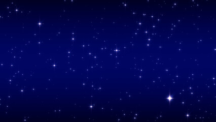 Wall Mural - abstract blue space  shiny glowing stars,starry night sky science and christmas and holiday social media background
