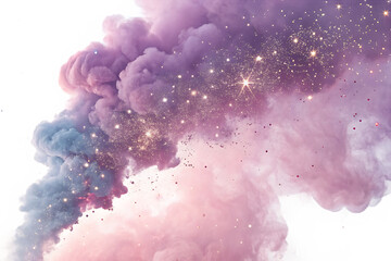 cosmic nebula swirl a mesmerizing blend of purple pink and blue hues with sparkling stardust against
