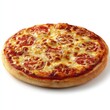 © Razia - Side View of a Freshly Baked Pizza with Tomatoes and Cheese