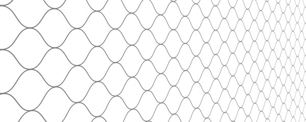Mesh texture for fishing net. Seamless pattern for sportswear or football gates, volleyball net, basketball hoop, hockey, athletics. Abstract net background for sport. Vector mesh illustration