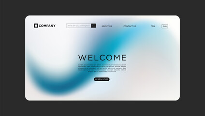 Modern digital landing page template offers clean design and intuitive navigation for business websites.