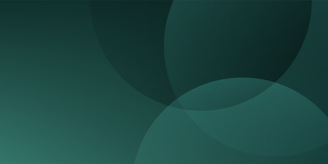 Wall Mural - a dark green background with smooth, overlapping circles. the background is green with a gradient te