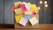 © PhotoVerse - Nice photo of suggestion box overflowing with ideas signifies engaged employees.