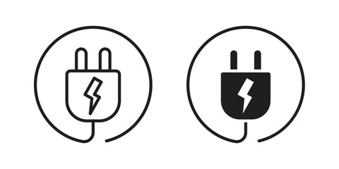 Canvas Print - plug icon