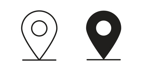 Canvas Print - pin icon