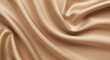 © Nur - Beige Satin Fabric with Elegant Draping and Soft Texture
