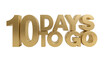 © yendisupiandi - Golden ten days countdown with isolated transparent area for sales promotion