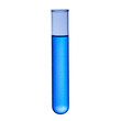 © StockDignity - Test Tube with Blue Liquid and Bubbles for Scientific Research